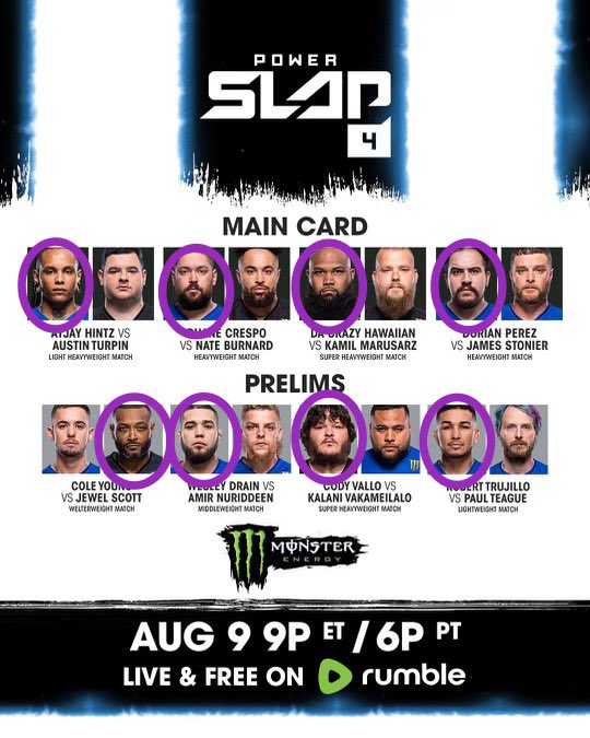 TheOctagonBuzz's tweet image. #Powerslap4 is tonight 🔥🔥🔥 here’s our picks 🙏👀