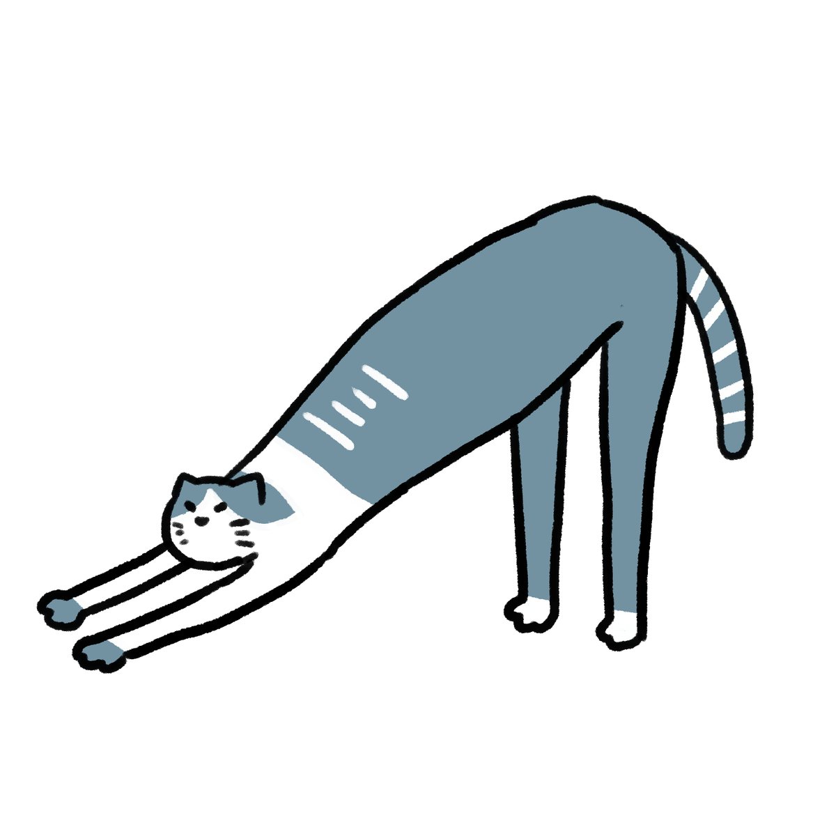「#本ミリバール 猫っぽいポーズをとる猫です」|honmirinのイラスト