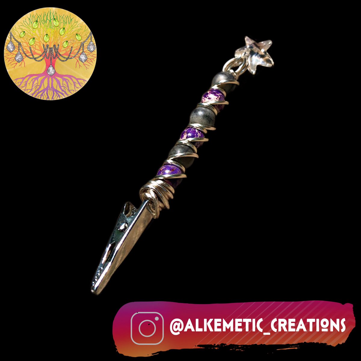 angie_chacha's tweet photo. Purple Imperial Jasper & Black Network w/ Aura Star Charm Blunt Clip. DM to purchase.
#bluntclips #roachclips #stayhigh #cannabiscommunity #highlife #marijuana #maryjane #bluntsmoker #weed #dontburnyournails #prettypothead #pothead #stoned #crystalaccessories #hippie #hippielife https://t.co/T7LCZmsjNH