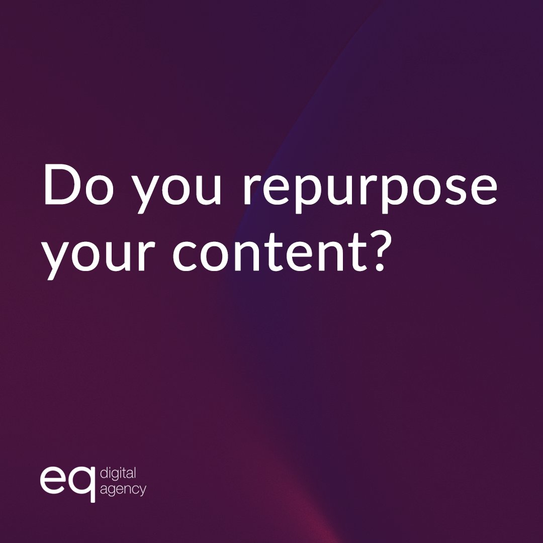 Instead of creating new content all the time, you can repurpose it for different platforms or media formats to save time and effort. For example, you can create multiple social posts from a blog post, or write a blog post from your youtube video script.

#contentrepurposing