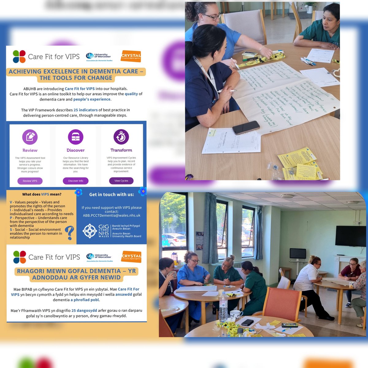Donna Wigmore (@djdonna105) on Twitter photo Fantastic Care Fit for VIPS Workshop at St Woolos Hospital today.
Some brilliant conversations and ideas generated to help get started with achieving best practice 👏🏨 <a href="/amanda_whent/">Amanda Whent</a> <a href="/StrangeTanya/">Tanya S</a> <a href="/_Hookie_/">Jo Hook</a> <a href="/JoniOBrien/">Joni O'Brien</a> <a href="/Kellydownes4/">Kelly Downes</a> <a href="/AneurinBevanUHB/">Aneurin Bevan University Health Board</a> <a href="/ImprovementCym/">Improvement Cymru</a> Fantastic Care Fit for VIPS Workshop at St Woolos Hospital today.
Some brilliant conversations and ideas generated to help get started with achieving best practice 👏🏨 <a href="/amanda_whent/">Amanda Whent</a> <a href="/StrangeTanya/">Tanya S</a> <a href="/_Hookie_/">Jo Hook</a> <a href="/JoniOBrien/">Joni O'Brien</a> <a href="/Kellydownes4/">Kelly Downes</a> <a href="/AneurinBevanUHB/">Aneurin Bevan University Health Board</a> <a href="/ImprovementCym/">Improvement Cymru</a>