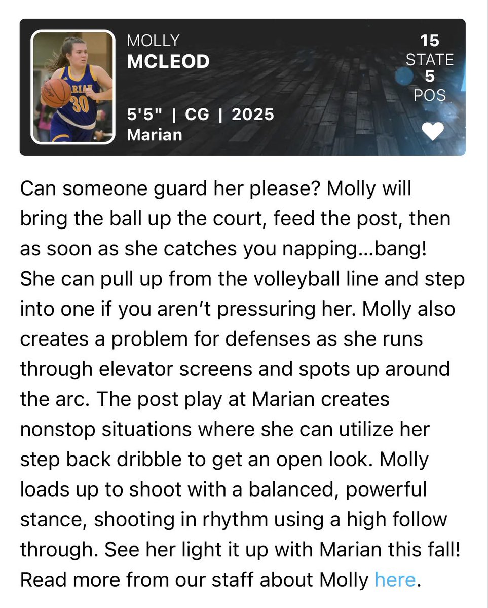 Molly McLeod (@_mollymcleod14) on Twitter photo Thank you so much for the write-up!!🔥 <a href="/PGHMichigan/">Prep Girls Hoops Michigan</a> <a href="/MarianHSBball/">Marian Varsity Basketball</a> <a href="/MICROSSOVER/">Michigan Crossover</a> <a href="/mllindsey21/">Michelle Lindsey</a> <a href="/EazyShrug/">Edward Turner</a> Thank you so much for the write-up!!🔥 <a href="/PGHMichigan/">Prep Girls Hoops Michigan</a> <a href="/MarianHSBball/">Marian Varsity Basketball</a> <a href="/MICROSSOVER/">Michigan Crossover</a> <a href="/mllindsey21/">Michelle Lindsey</a> <a href="/EazyShrug/">Edward Turner</a>
