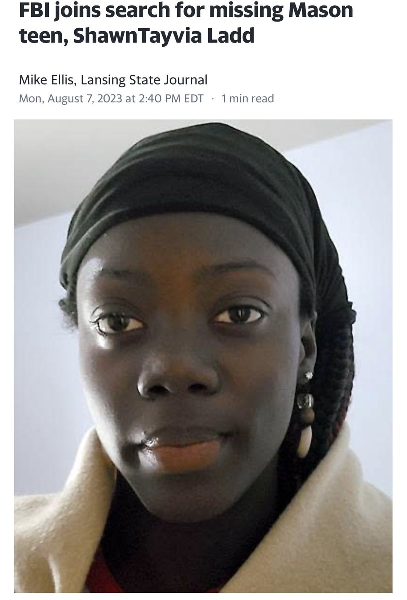FBI joins search for teen who went missing from Mason, MI nearly two months ago.

17y/o ShawnTayvia Ladd was last seen on June 14, 2023. #HelpUsFindUs