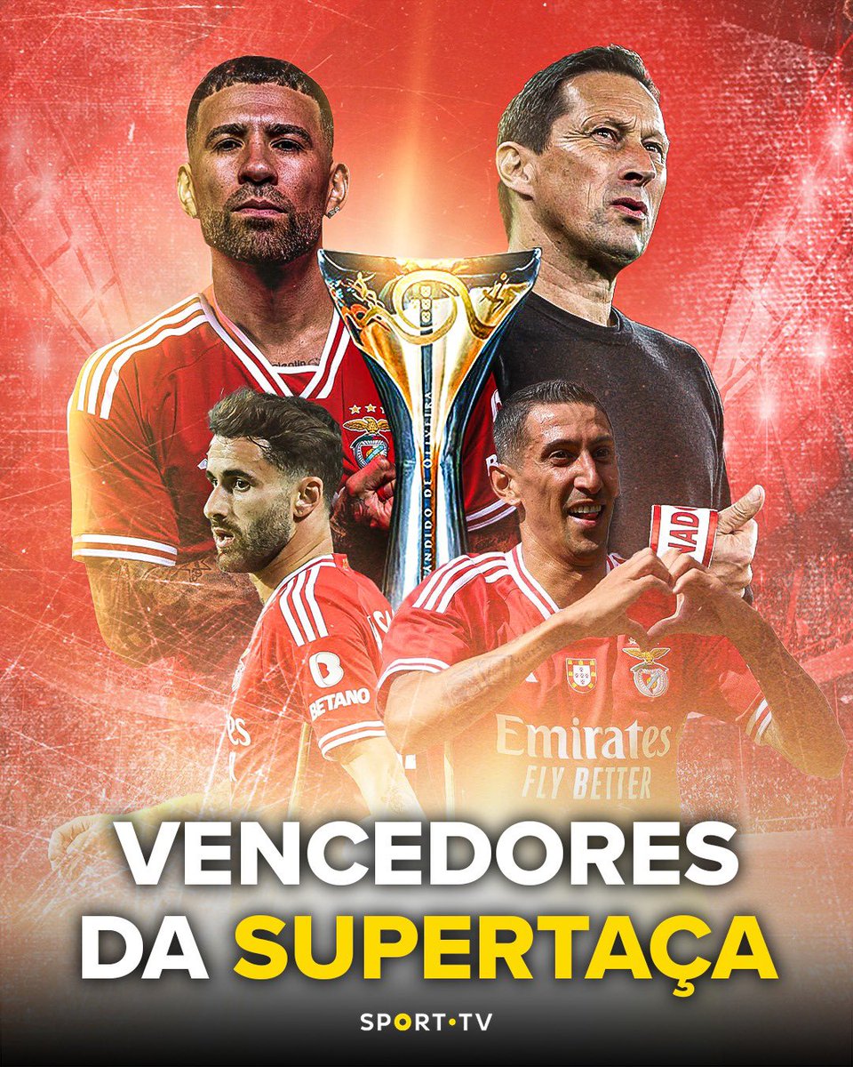 O Benfica levanta o primeiro troféu da época! 🏆

#sporttvportugal #supertaça #Benfica