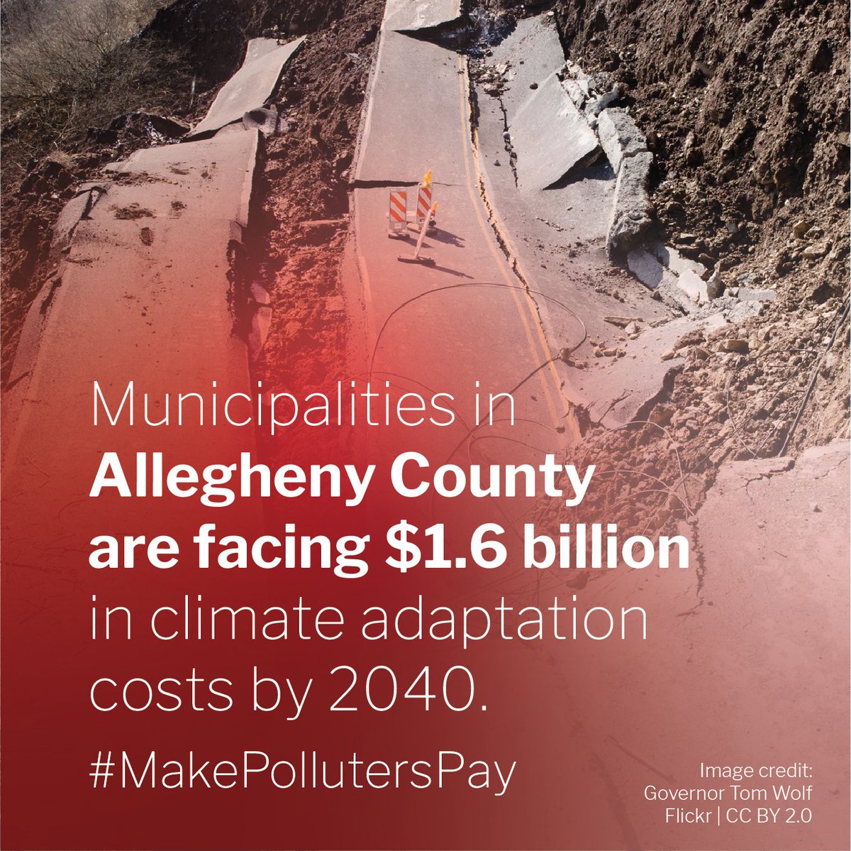climatecosts's tweet image. While Big Oil fuels the climate crisis and rakes in profits, Pennsylvanians are facing billions in climate adaptation costs.
Enough is enough — it’s time to #MakePollutersPay their fair share. climateintegrity.org/pa-costs