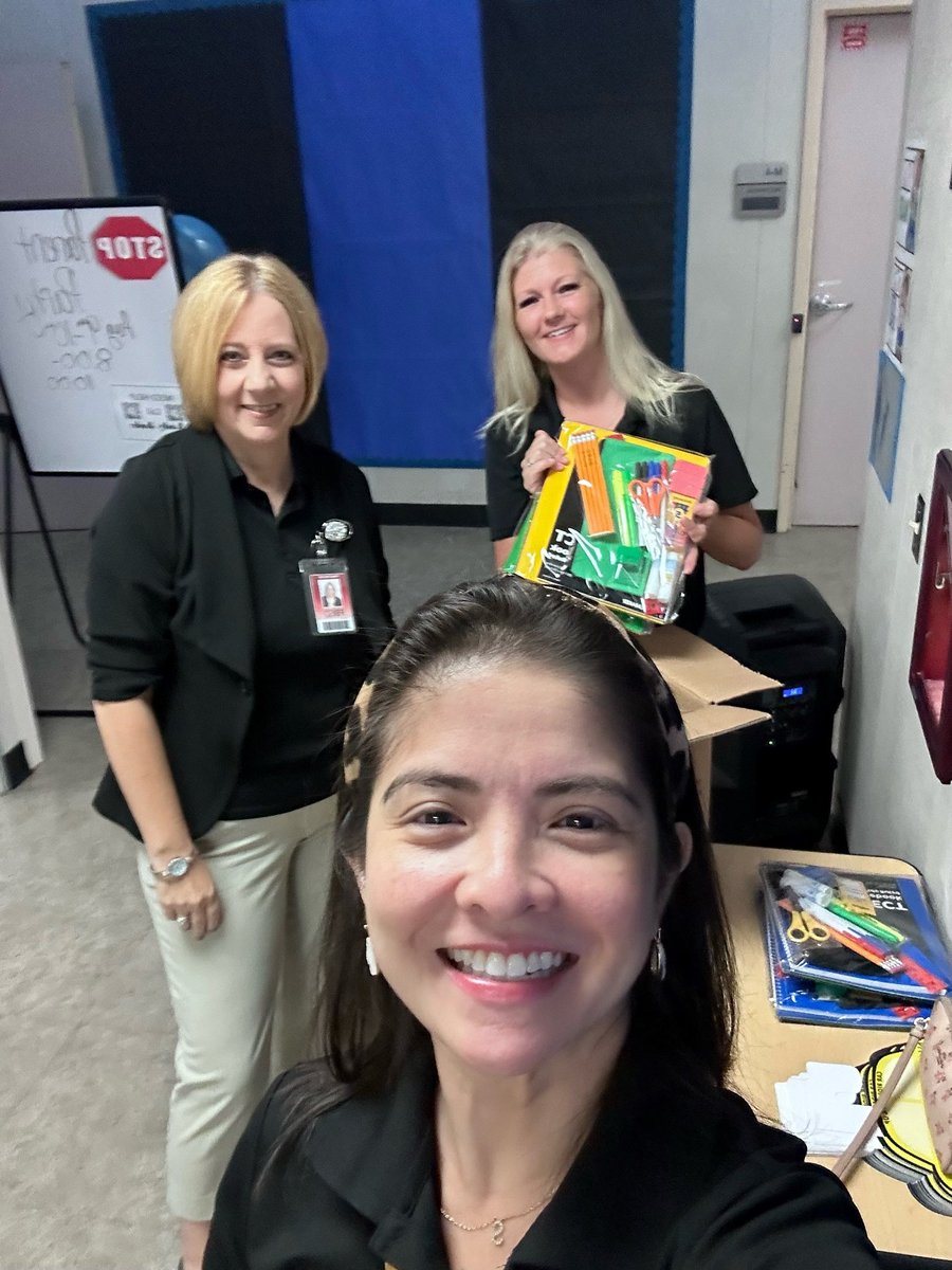 HR in Action! Members of the HR team helped out at @FortBendISD campuses and took some of their own “first day of school” photos! Excited to kick off another great year!