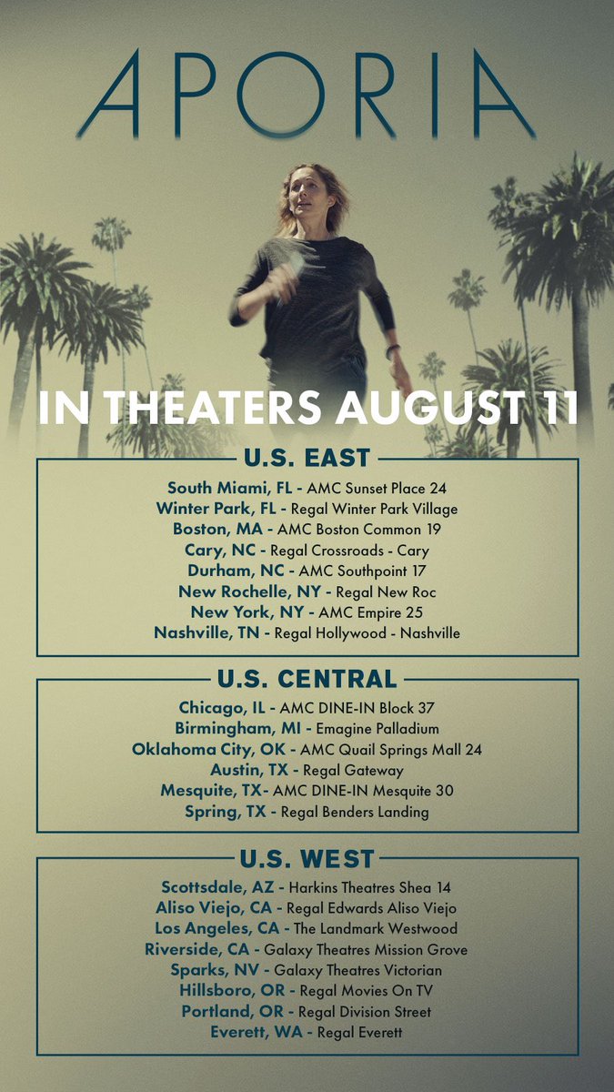 jaredmoshe's tweet image. Hello USA! Come out and see APORIA this Friday. Only in theaters!

Starring Judy Greer, Edi Gathegi, Payman Maadi, Faithe Herman

Written &amp;amp; Directed by me.
Produced by @armianpictures, @tjustinross 
EP’d by @DavidLawsonJr