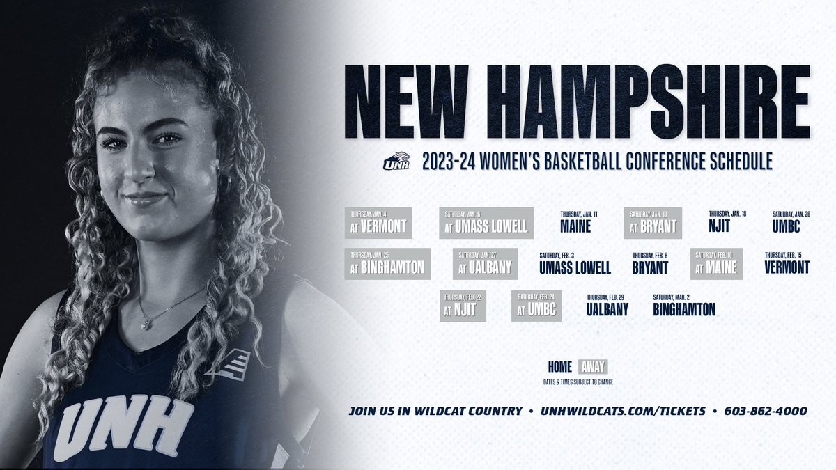 Our 2023-24 schedule is now complete with the announcement of the <a href="/AmericaEast/">America East</a> conference schedule! #BeTheRoar

Story ➡️ bit.ly/44XNJ4l