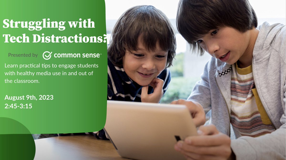 Get some practical tips to help the struggle @commonsenseed #ddd23 #WeAreSFUSD