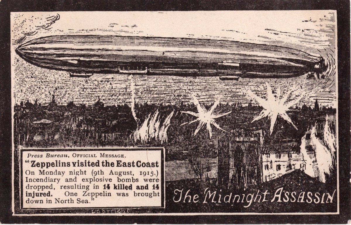 Goole_WW1's tweet photo. In memory of the 16 people of Goole who died 108 years ago when Zeppelin L9 bombed the town. In just over 5 minutes at approximately 11.10pm around 60 bombs were dropped causing fright, injury, damage to property and death. https://t.co/OGPjVDwSlL