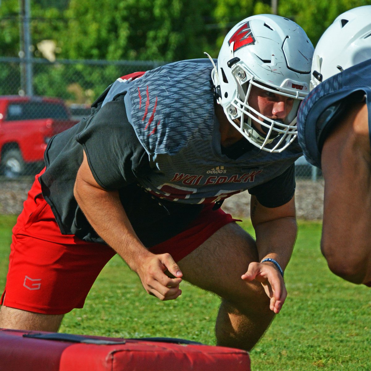 WOU_Wolves's tweet photo. FB | @WOU_FB put the pads on Wednesday morning as the first week of practice continues ... https://t.co/sV1IBTQOJJ