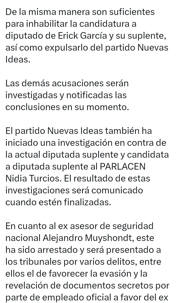 Ottohdez2024's tweet image. #CortinaDeHumo 
Bukele sabía que Alejandro meyson 
Diría cosas que liquidaria a nuevas Ideas 

Y esto le puede devolver el poder a ARENA o al FMLN 

Pues la verdad de Tony saca saldria a la luz 

Y el mismo lo reconoce