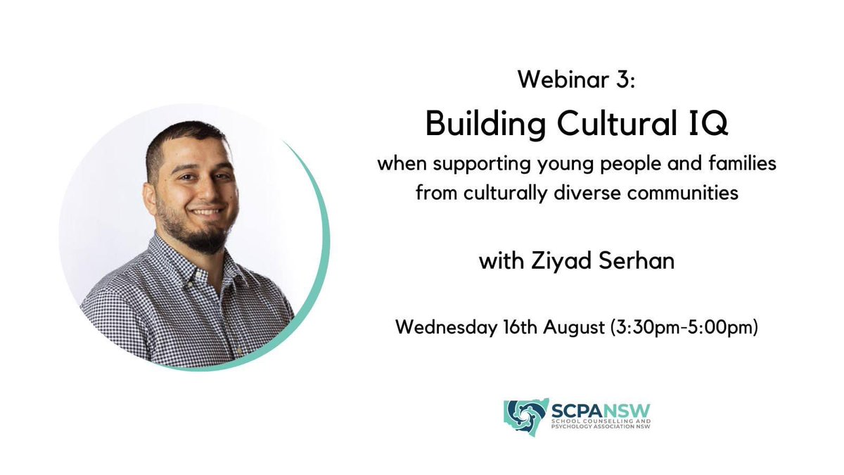 Ziyad Serhan (@ziyadserhan) on Twitter photo Looking forward to presenting to <a href="/scpansw/">School Counselling and Psychology Association NSW</a> school counselors and psychologists on a topic close to my heart next week!
There isn’t a more pressing time to be talking well-being and cultural diversity, especially to our mental health front liners.
<a href="/educAIDAu/">educaid</a> #wellbeing #CALD Looking forward to presenting to <a href="/scpansw/">School Counselling and Psychology Association NSW</a> school counselors and psychologists on a topic close to my heart next week!
There isn’t a more pressing time to be talking well-being and cultural diversity, especially to our mental health front liners.
<a href="/educAIDAu/">educaid</a> #wellbeing #CALD