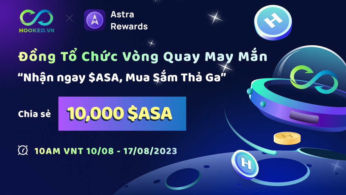 🥳@HookedVN và <a href="/astrarewards/">AR</a> của Tiki.vn đồng tổ chức #giveaway cho anh em chào mừng sự hợp tác chiến lược nâng tầm cơ sở hạ tầng #web2 sang #web3 🩷

💰10.000 $ASA cho 10 users may mắn, thực hiện tasks nhanh nhất tại:
zealy.io/c/hookedprotoc…