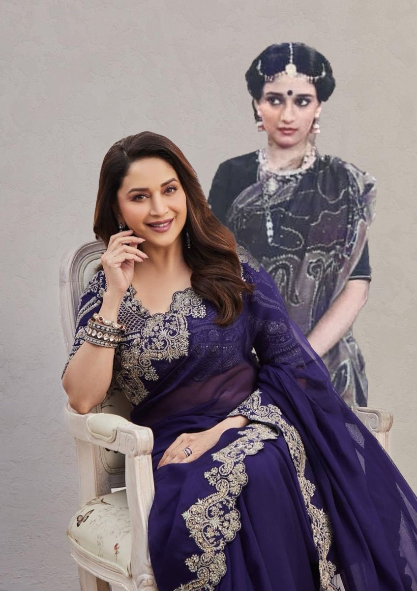 MadhuriEmpress's tweet photo. 39 years of timeless elegance, grace, and talent! Celebrating the remarkable journey of our Empress, Madhuri Dixit. Here's to the enchanting performances and the everlasting magic she's brought to the silver screen. 🌟🎉  @MadhuriDixit #MadhuriDixit39YearsInBollywood https://t.co/EnWngTWfkG