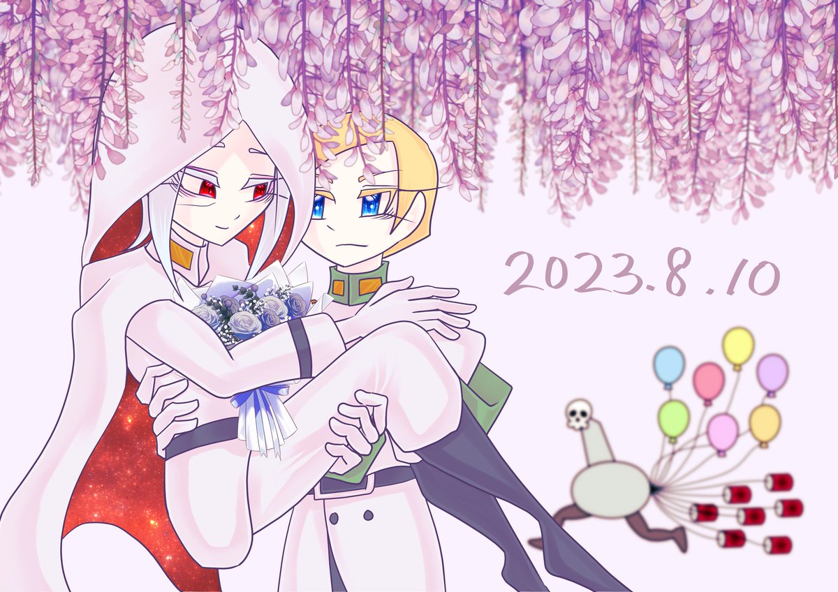 Mumulyon's tweet photo. 【ご報告】
この度は、かねてよりお付き合いをしておりました、なぎさ先生(@Nagisa_ai)と入籍いたしました。アカツキ電光戦記がきっかけで出会い、 生活をともにするようになりました。
今後も色々なことを一緒に楽しみながら暮らしていきたいです。
これからも変わらぬご交流をお願いいたします☺️ https://t.co/ie0n1zXH0d