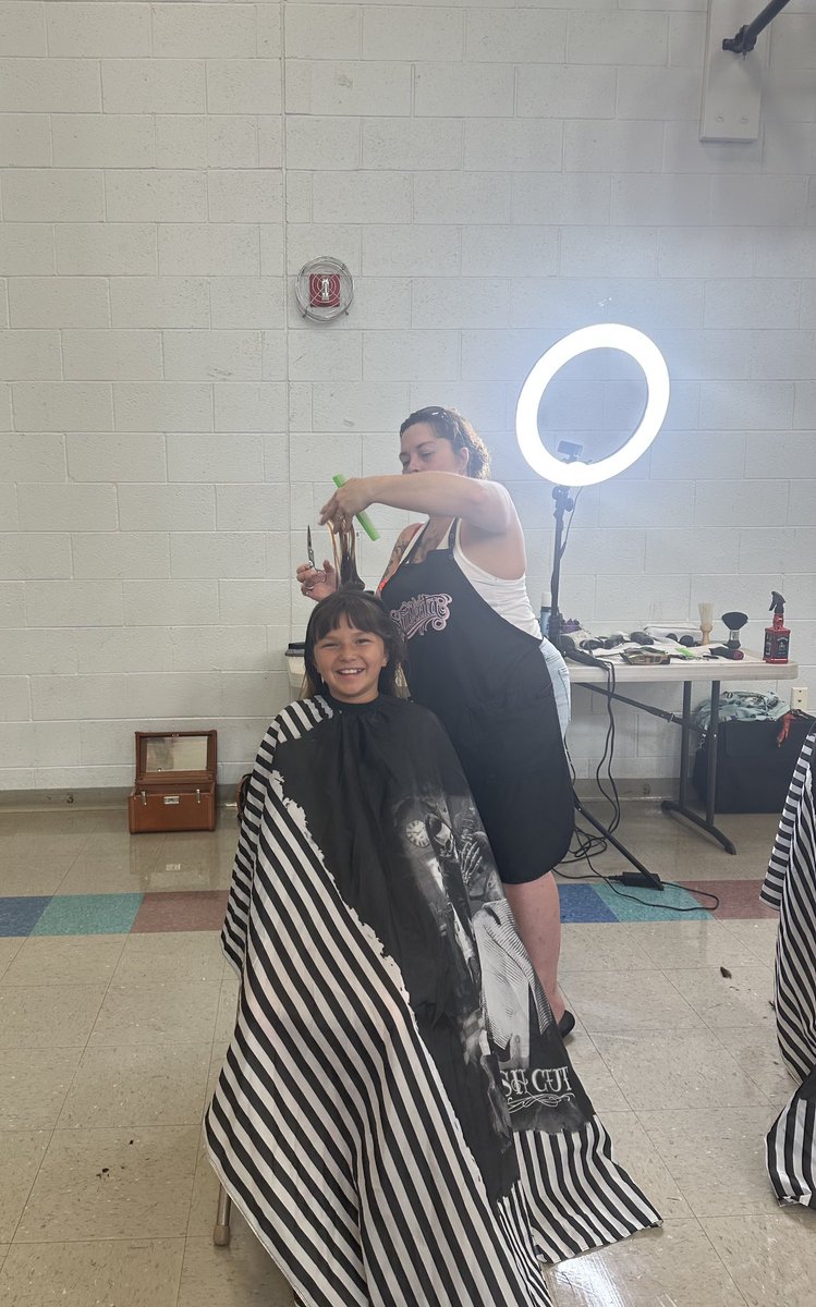 Community And Service Is What Apache Is Known For. Our Core Values are Connections, Capability, and Confidence. Thank you to Dino’s Drive In Barber Shop For bringing these values and smiles to life on the first week of school. #WeRISEUp