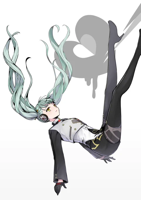 39曲チャレンジタグ ボカロ曲FAリメイク第4段  アンハッピーリフレイン  ←旧2022年2月  →新2023年2月  お顔のバランスだけ整えた感じです。前回の18曲目でした。懐かしい。。。