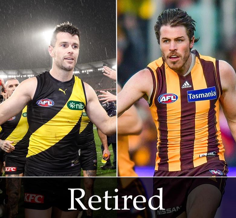 7 premierships between them. 🏆

Two more champions of the game will call time on their careers at the end of the season.

What's your favourite memories of the pair? 💭

📝 MORE: afl.sportsmatemobile.com/news/115856

#AFL | #FootyLive