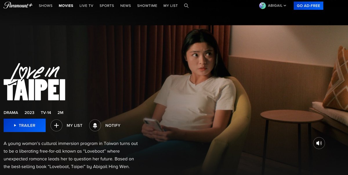 I just found out the film starts streaming in exactly 1 hour! 12 AM Eastern time August 10! Enter promo code: TAIPEI for a free month’s subscription and check out the rest of the library. 

#loveboattaipei #loveintaipei