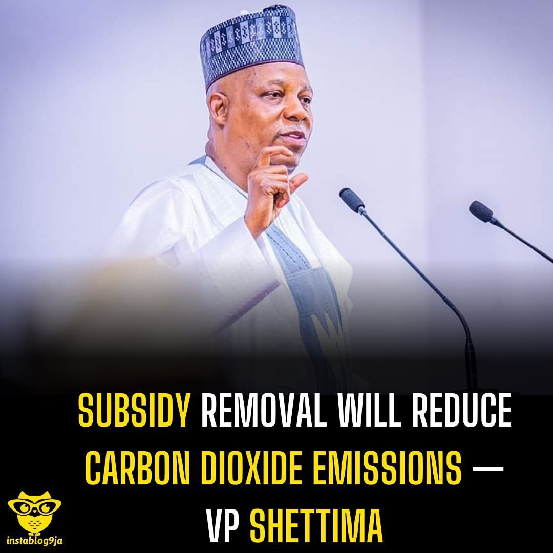 devakin01's tweet photo. Subsidy removal will reduce carbon dioxide emissions โ VP Shettima
Vice President Kashim Shettima says that with the removal of fuel subsidy, Nigeria is projected to save over 15 million tonnes of carbon dioxide emissions in one year.
#BBNaija #Nigeria #shetima #TinubuMUSTbeDisqualified #eyes #BBNaijaAllStar