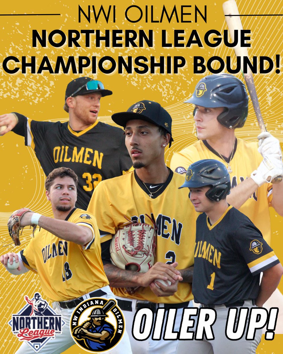 ‼️CHAMPIONSHIP BOUND‼️

The Oilmen will face off against the <a href="/lakecocorndogs/">Lake County Corn Dogs</a> in the 2023 Northern League Championship! 🤩

Stay tuned for details. 🤝

#OilerUp🛢️