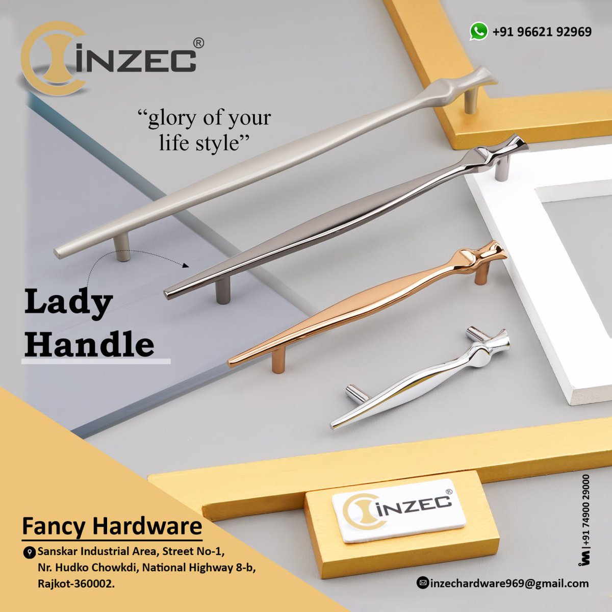 ibais_hardware's tweet image. FANCY HARDWARE (RAJKOT)

For enquiry via WhatsApp click: 
ibais.biz/9662192969 

Mr. Hirenbhai Patel - +91 96621 92969
#ladyhandle #fancyhardware #cabinetdoorhandle #hardwarefitting #hardwareproduct #hardwaredesign #hardwaremanufacturer #hardwaretraders
.
@IBAISMEDIA