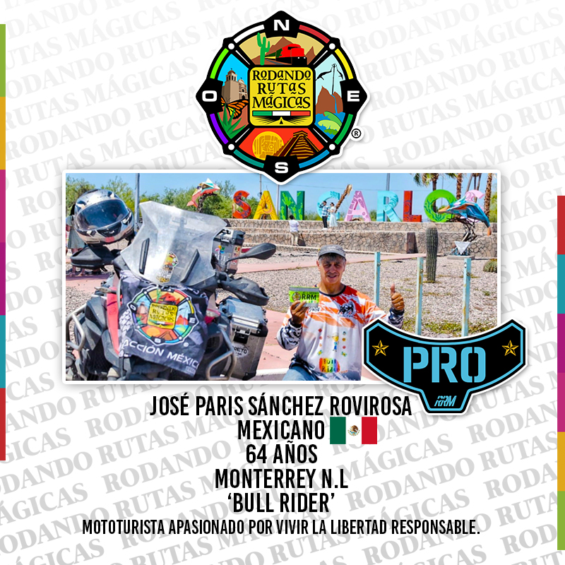 RRutasMagicas's tweet photo. 1er. #RodadorRRMPro que conquista en motocicleta +160 Pueblos Mágicos en México.
Sustenta con evidencias fotográficas los destinos turísticos visitados en el sitio oficial https://t.co/V6VDOLsnIz programa nacional impulsor del #MotoTurismo en México.
#MotoTurismoEnAcciónMéxico https://t.co/0XrkQbiUee