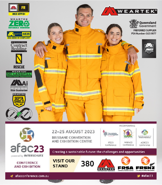 Nick_Weartek's tweet photo. I’m thrilled to announce that Weartek will exhibit at AFAC23 on the FRSA Stand 380 this year. So come along and ask us about the Circular Economy &amp; how we can contribute to your sustainability. #AFAC23 #Sustainability #CircularEconomy https://t.co/55YiJ5JwQG