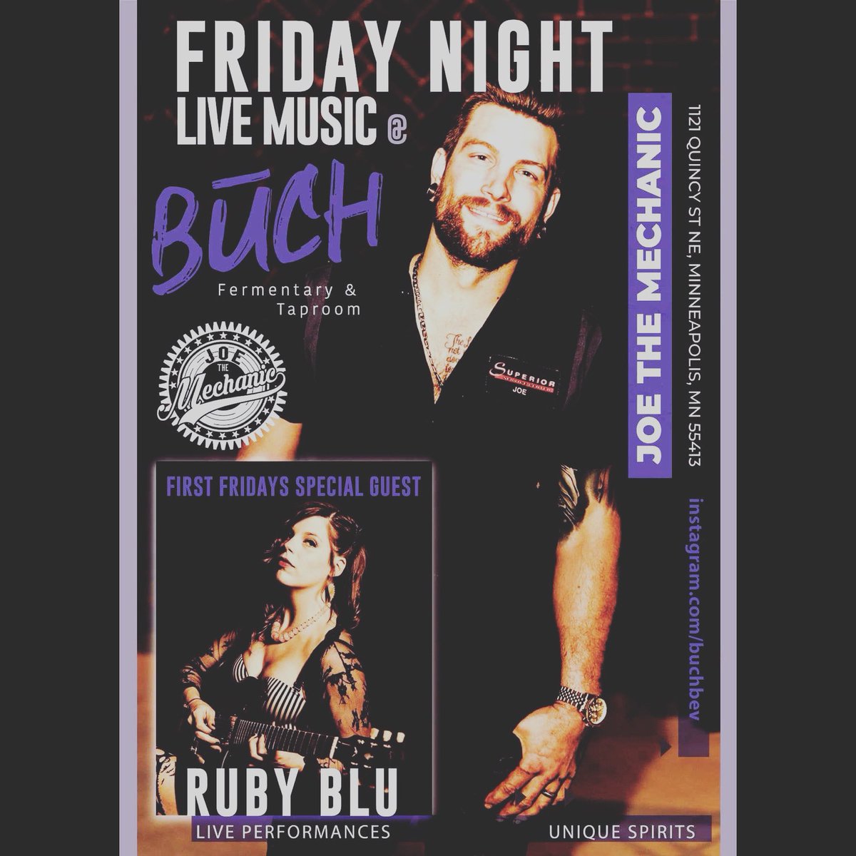 SO STOKED for this!💕 music starts at 6:30pm this Friday 

excited to share this new residency night with @joethemechanicmn 

see u there?💕