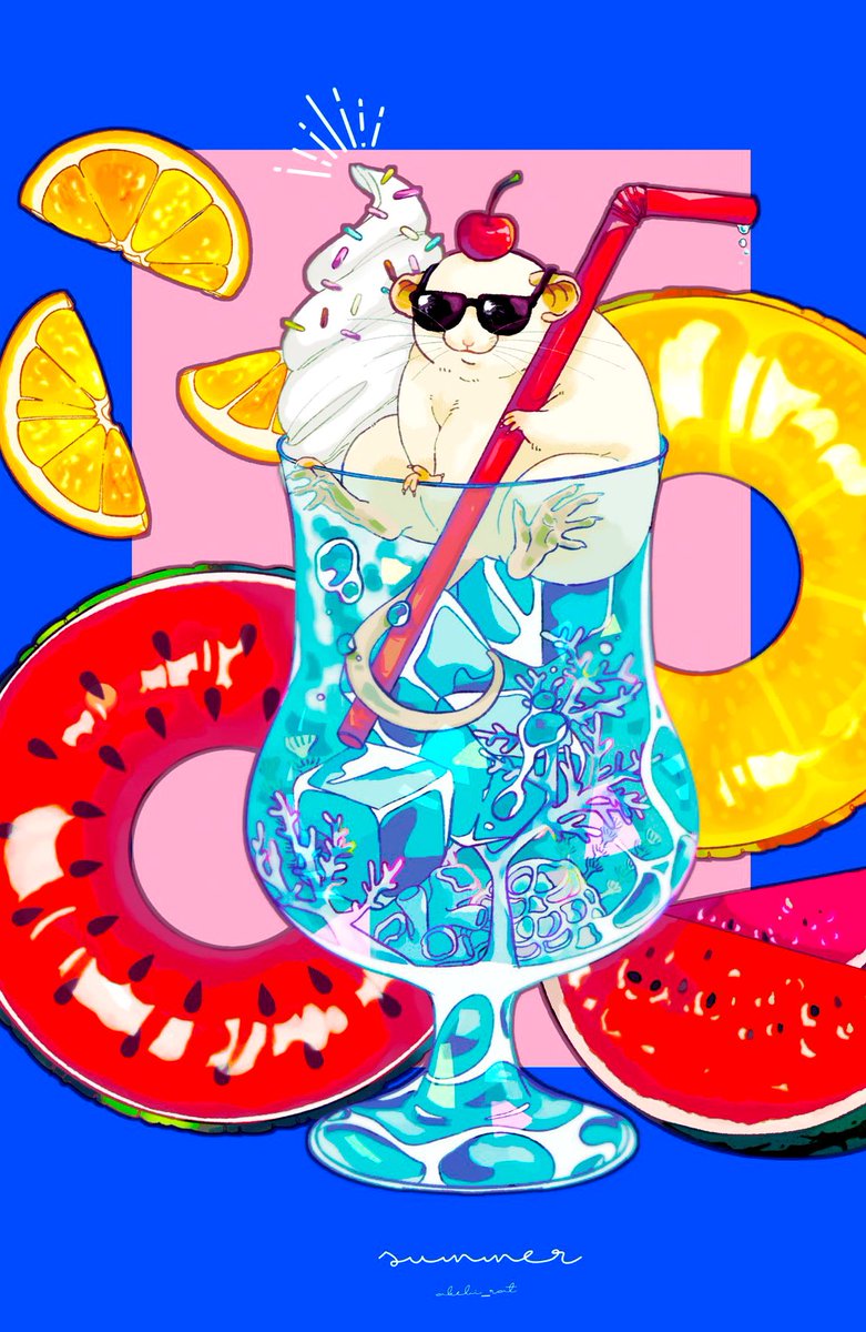 「Summer Vacation 」|あけびのイラスト