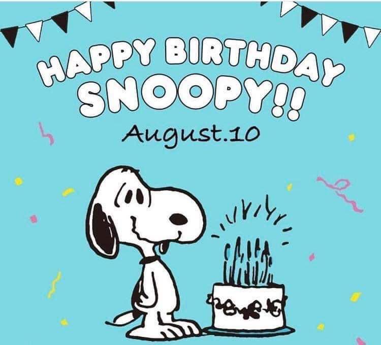 Fun Fact: Tomorrow is Snoopy’s Birthday! 🎉🎊🎂 #Snoopy