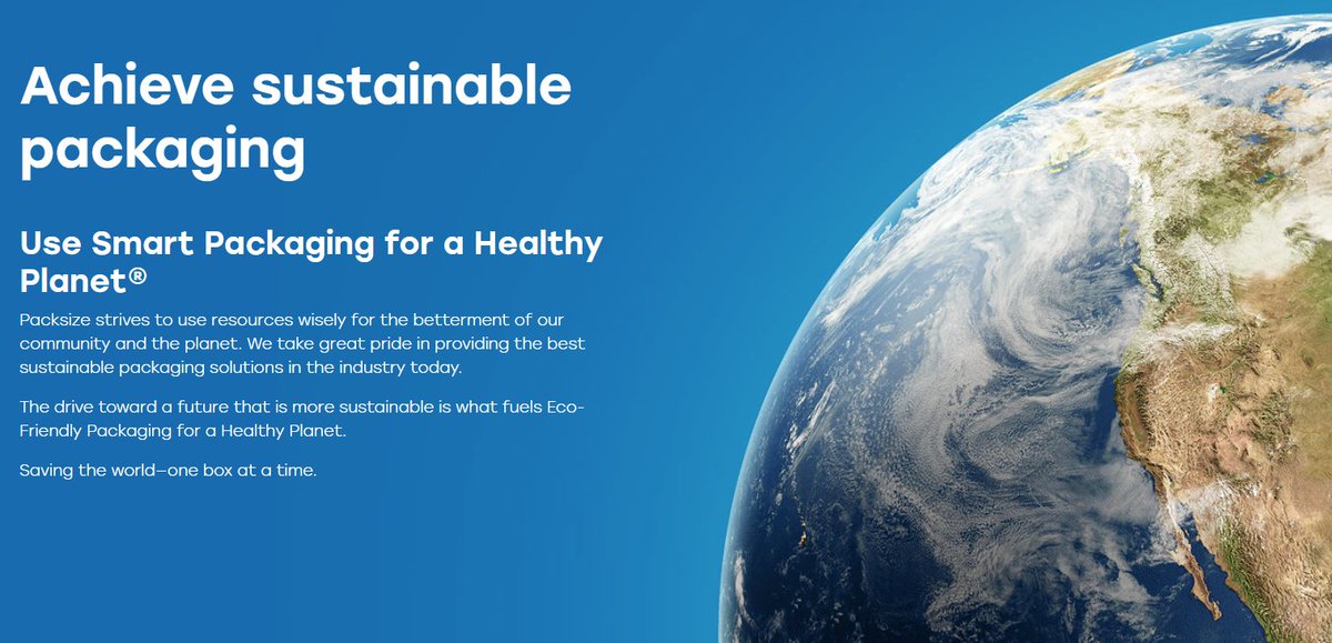 Packsize's tweet photo. Small changes can make a big difference! Learn about our #sustainability initiatives and how we're revolutionizing packaging practices: https://t.co/o5khQdDJqX
#Sustainable #ReduceWaste #PackagingSolutions #SustainableSolutions #Packsize https://t.co/zlqcwfP1UC