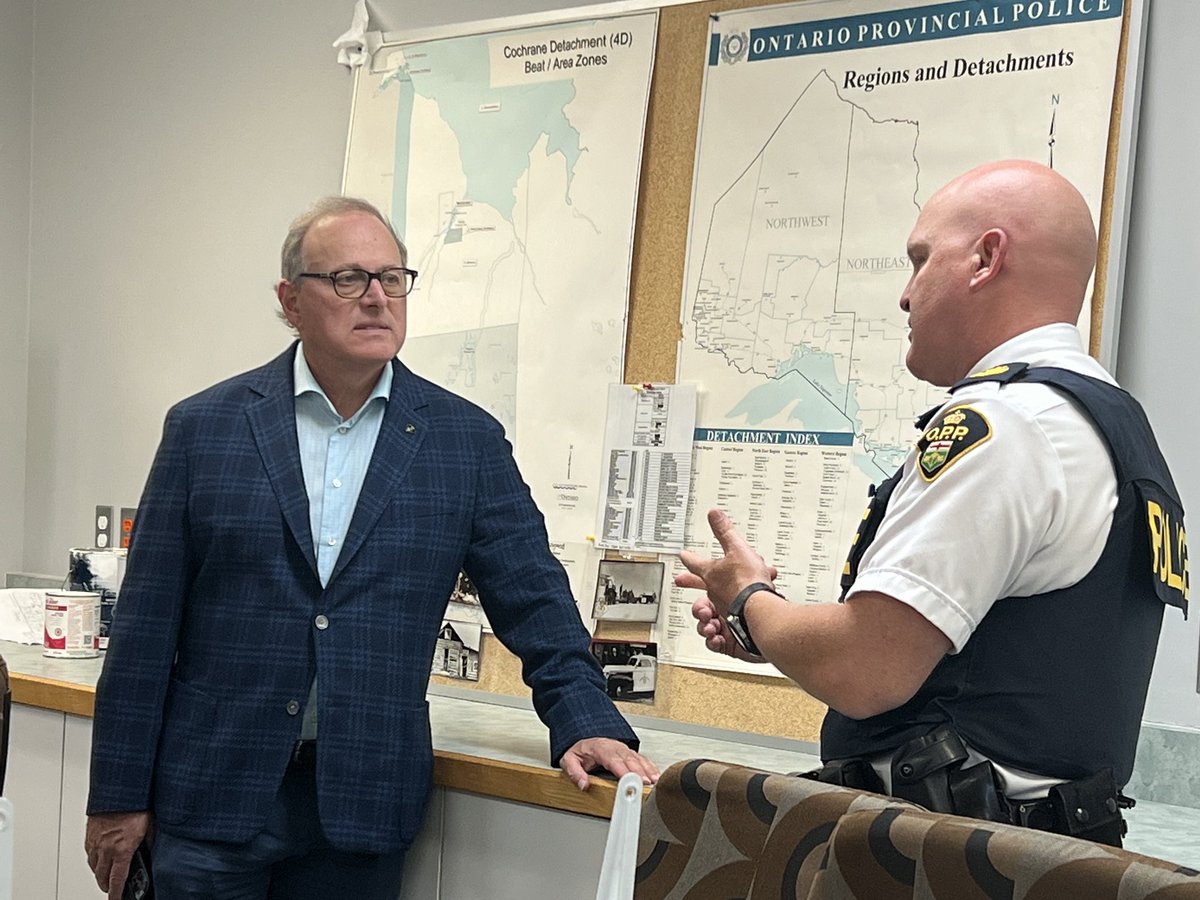 TeamKerzner's tweet photo. Tours are a great opportunity to meet public safety professionals across Ontario.
From the chiefs, correctional officers, constables & volunteers on the front line to the call operators, administrators & support staff behind the scenes, #Cochrane and #Monteith are served well. https://t.co/FScOUVokRj