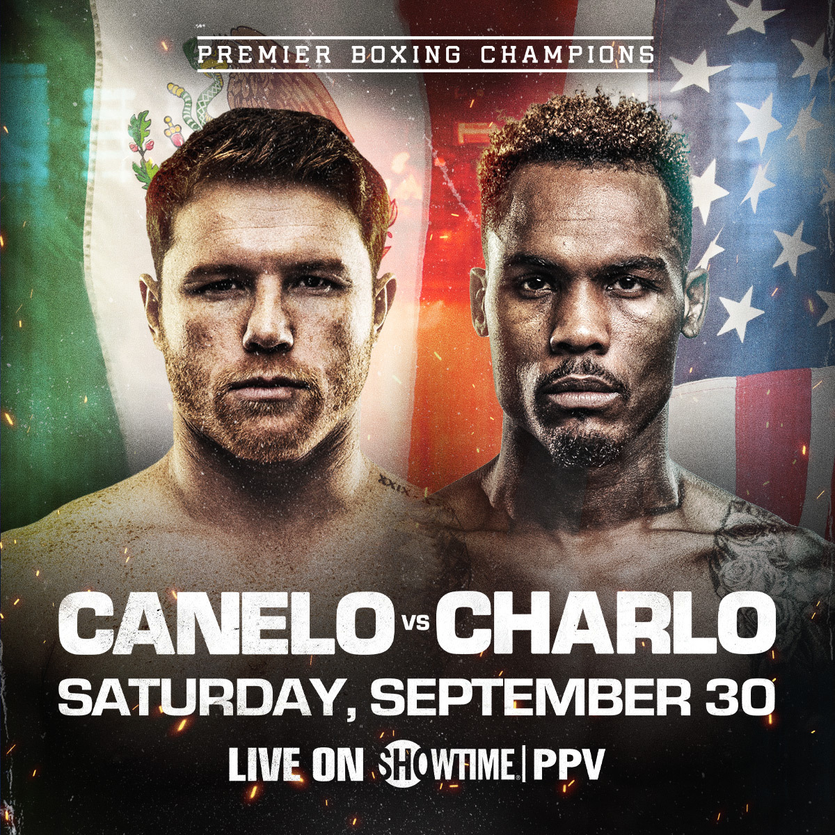 Premier Boxing Champions (@premierboxing) on Twitter photo 👑 𝗨𝗡𝗗𝗜𝗦𝗣𝗨𝗧𝗘𝗗 🆚 𝗨𝗡𝗗𝗜𝗦𝗣𝗨𝗧𝗘𝗗 👑
🏅: <a href="/Canelo/">Canelo Alvarez</a> vs. <a href="/TwinCharlo/">JERMELL CHARLO</a>
📅: September 30, 2023
📺: Live on @ShowtimeBoxing PPV
🔗: pbcham.ps/FightNight-093…
#CaneloCharlo 👑 𝗨𝗡𝗗𝗜𝗦𝗣𝗨𝗧𝗘𝗗 🆚 𝗨𝗡𝗗𝗜𝗦𝗣𝗨𝗧𝗘𝗗 👑
🏅: <a href="/Canelo/">Canelo Alvarez</a> vs. <a href="/TwinCharlo/">JERMELL CHARLO</a>
📅: September 30, 2023
📺: Live on @ShowtimeBoxing PPV
🔗: pbcham.ps/FightNight-093…
#CaneloCharlo