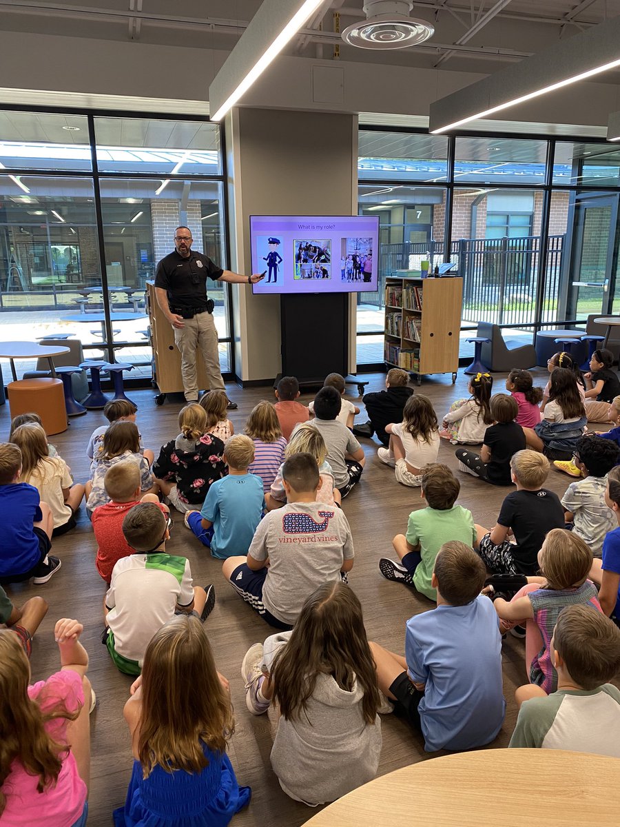 Officer Gossett teaching the 3rd Graders all about safety at CCS.
<a href="/CCE_Comets/">Clay Center Comets</a> <a href="/ClayCenterPTO/">Clay Center PTO</a> <a href="/myccs/">myccs</a>