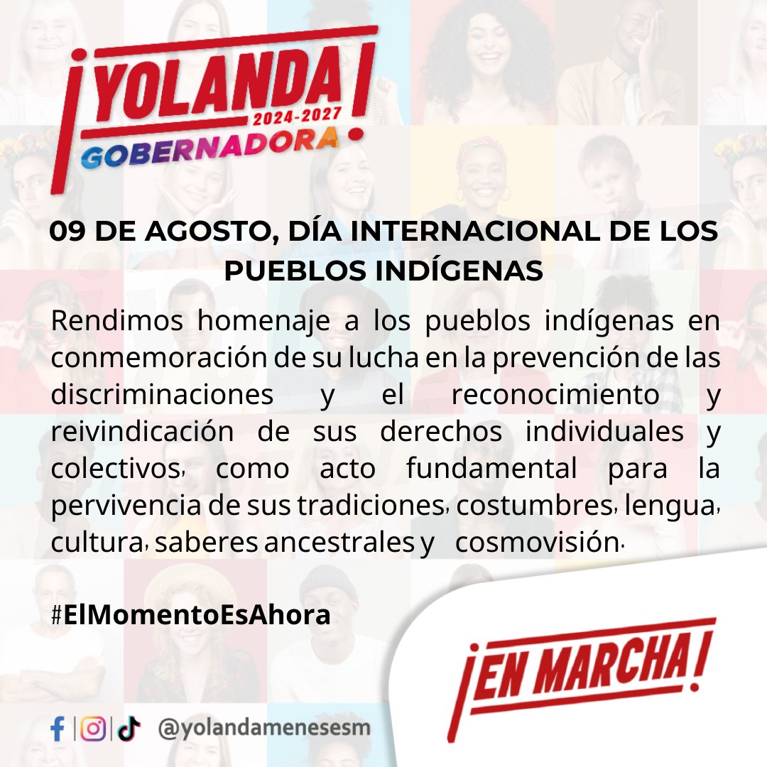 yolandamenesesm's tweet photo. Día internacional de los pueblos indígenas.
#ElMomentoEsAhora
#yolandagobernadora
#GobernacióndelCauca
#cauca
#EnMarcha
#DiaInternacionaldelosPueblosIndigenas https://t.co/PkTIorshmz