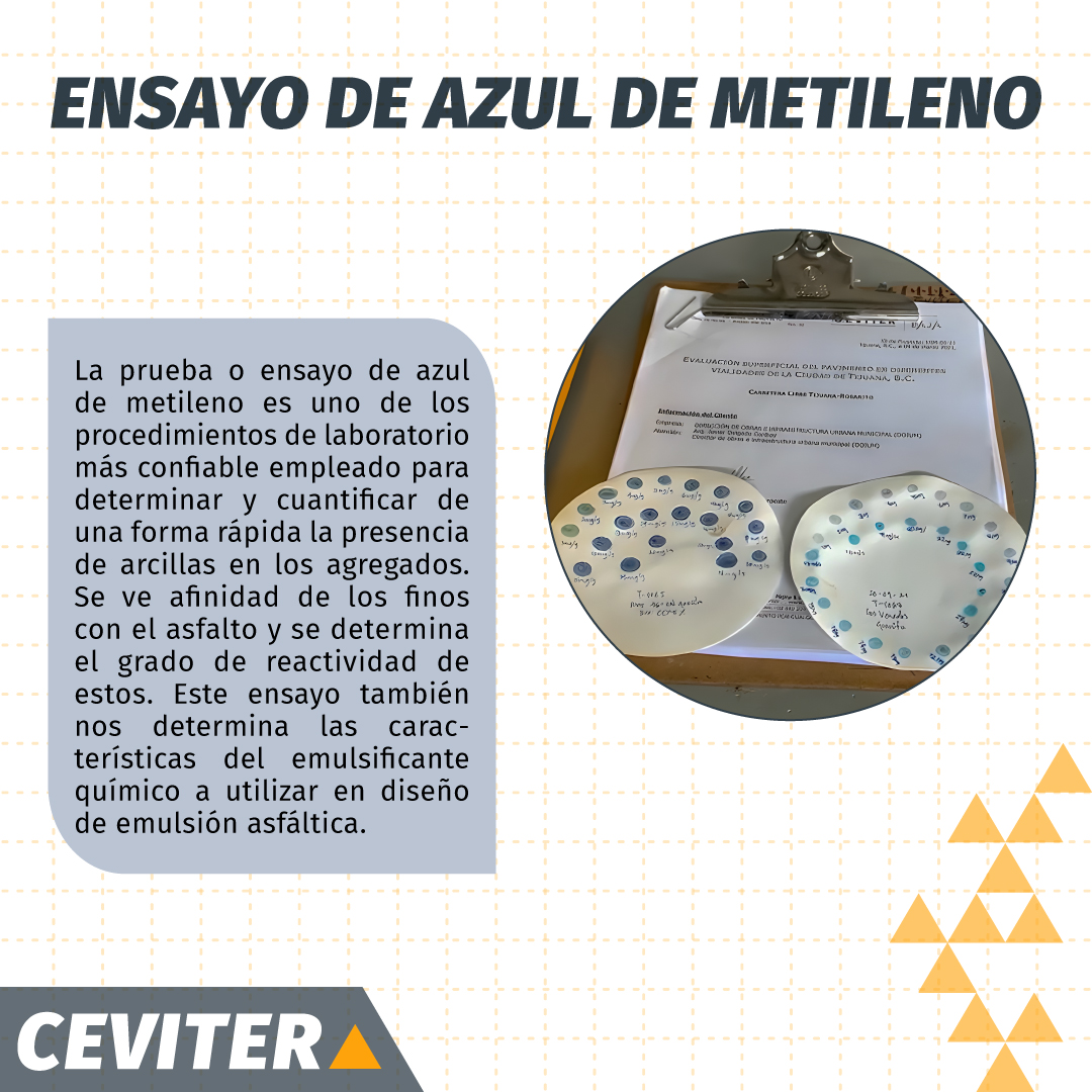 ceviter's tweet photo. Ensayo de Azul de Metileno
#teamCEVITER #EspecialistasenVíasTerrestres #LabCEVITER #proyectosCEVITER #VíasTerrestres #asfalto #diseñopavimentos https://t.co/k8Y4nhC5YL