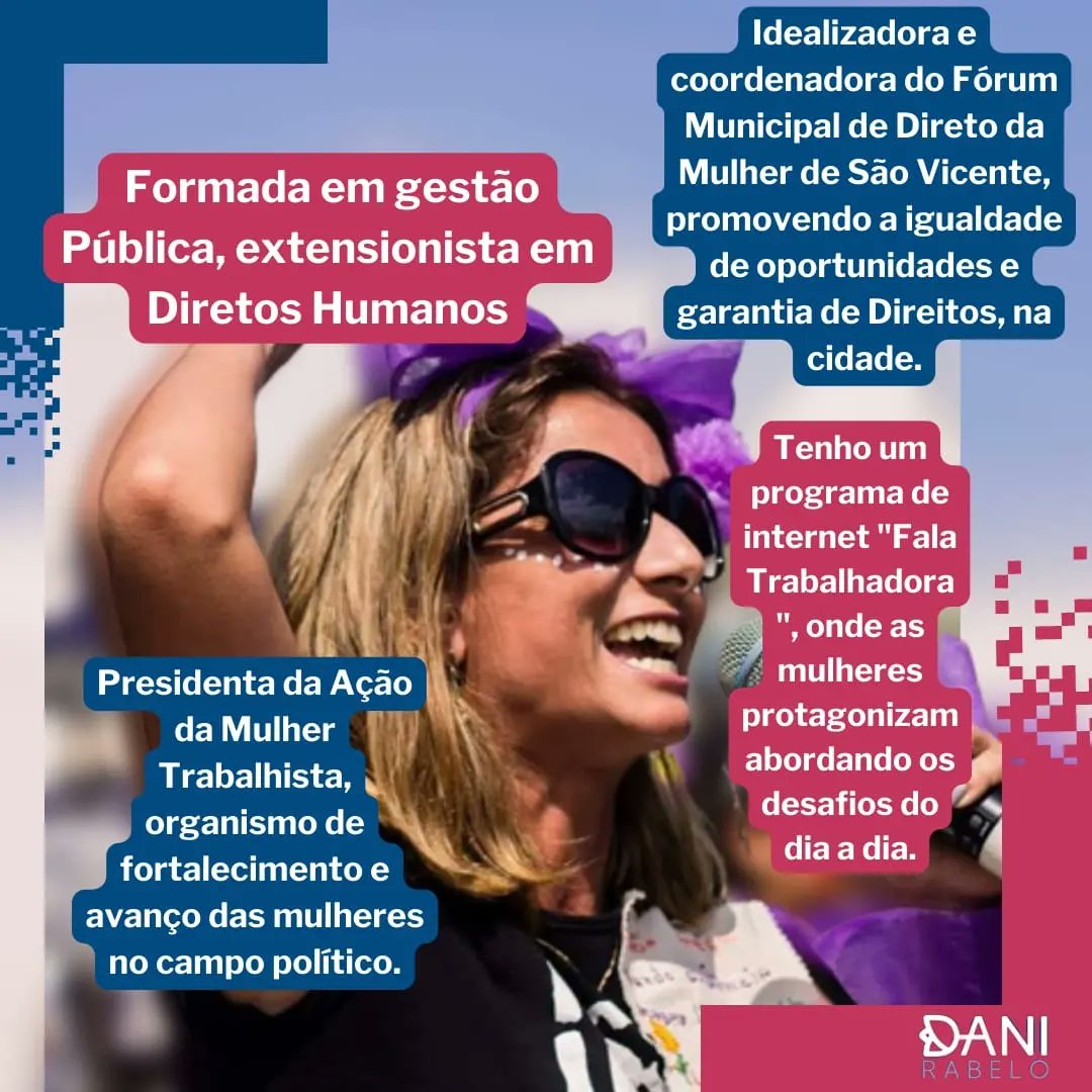 danirabelo40's tweet photo. É novo por aqui? Conheça minha trajetória.
#mulheres #Politica https://t.co/VjsiMjrSZv