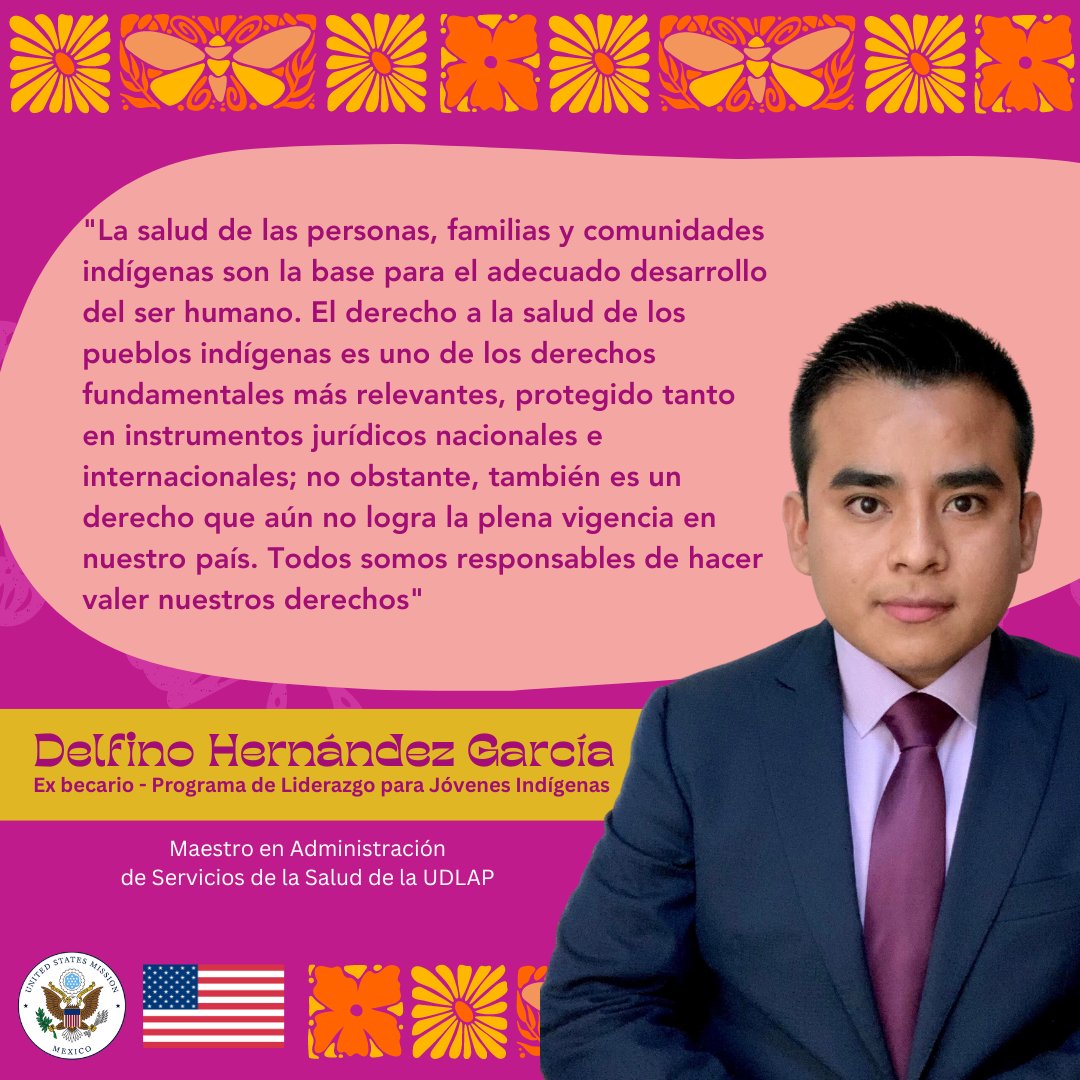 En este #DíaDeLosPuebloslndígenas celebramos el #TalentoMexicano de ex becarios de nuestro Programa de Liderazgo para Jóvenes Indígenas. #USMXAlumni