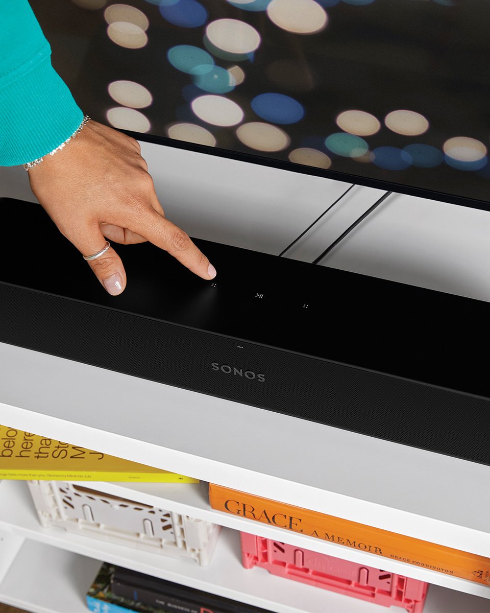 When it comes to controlling your speaker, you have options: ✔️ Sync your existing TV remote ✔️ Tap the touch controls on the top of your speaker ✔️ Use the Sonos app on your phone or tablet Learn more about our compact soundbar in the Essential Guide to Ray.