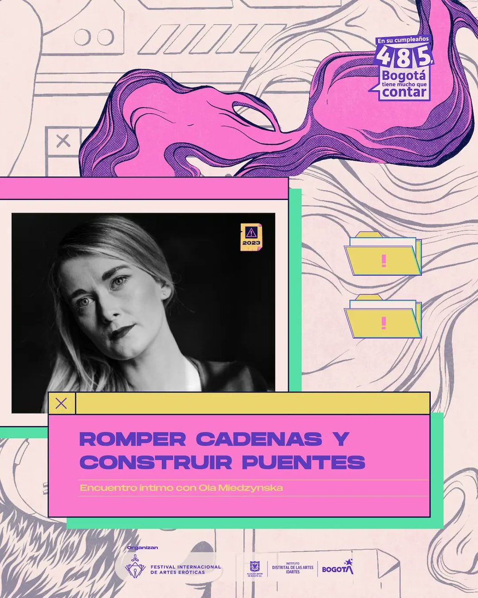 ¡Faltan pocos días para que empiece nuestro Festival de Artes Eróticas! 

🐉 No te quedes sin tu paquete Shibari: cuerpo, cuerdas y deseo con eventos de Amaranta Hank, Georgina Orellano, Ola Miedzynska.

🎟️ Entradas en Tuboleta: bit.ly/ComboTJEG 🎟

#BogotáSabeACentro