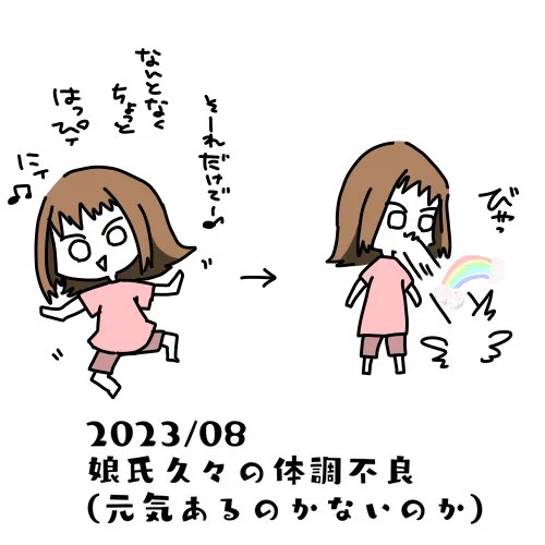割とノーモーションでお吐きになるのでびびる