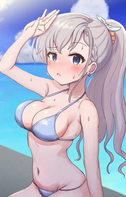 水着 はー  #デレステ #久川颯