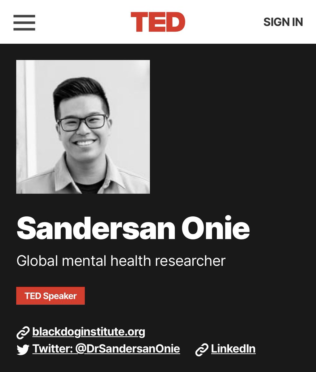 I am over the moon! @TEDTalks featured my @tedxsydney talk and profile on their official website! Glad I could share about my story and the research we do together at @blackdoginst with our many collaborators on this platform. Watch it here: shorturl.at/IL567