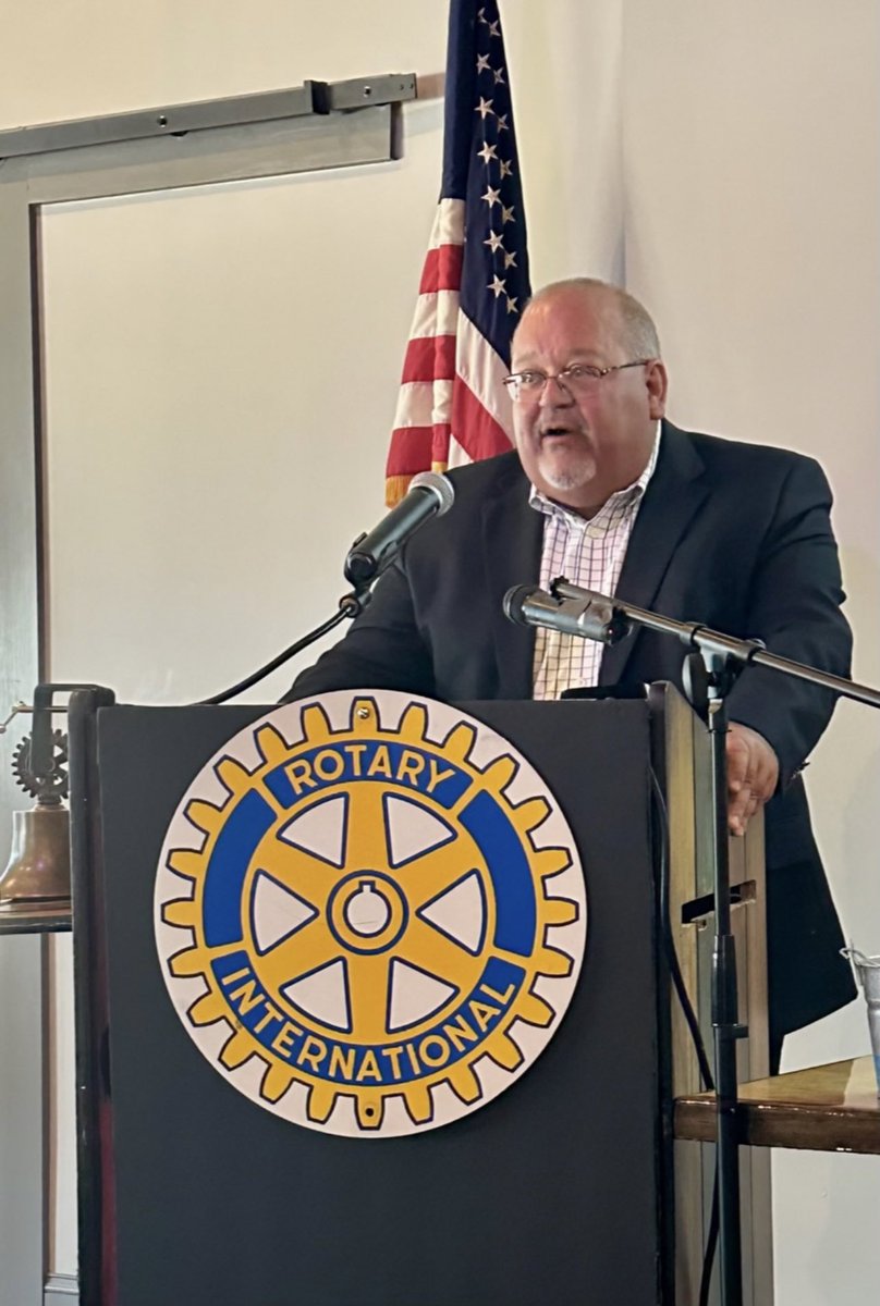 Our Rotarians enjoyed hearing about the new industrial projects in our area from development extraordinaire Joe Max Higgins of the <a href="/gtr_link/">GTR LINK</a>. Under Higgins's leadership we've seen the region blossom with steel mills, helicopter plants, and more!