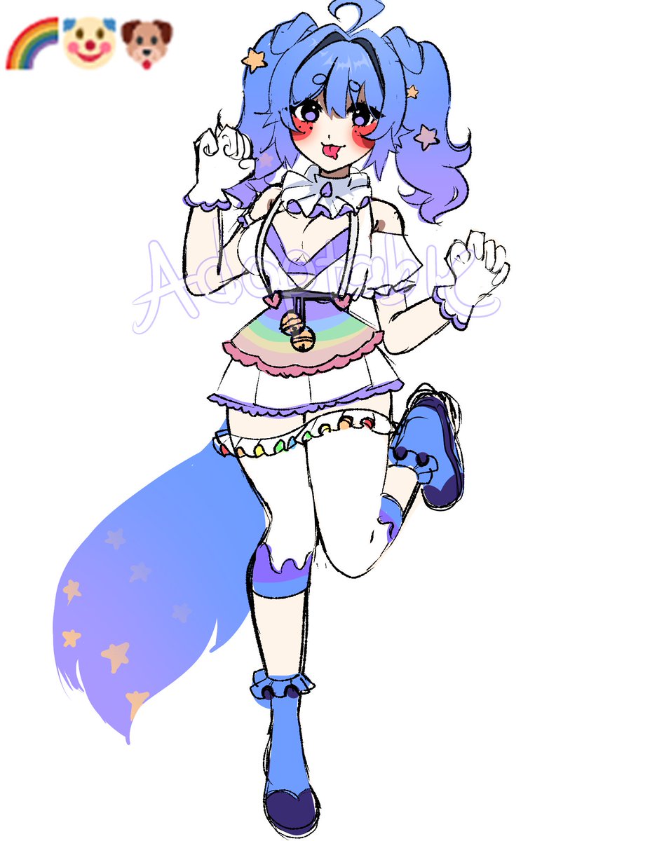 Nerrochii's tweet photo. emoji combo adoptable $65 USD 
 commercial and design rights included 
 rts appreciated <3 
 whoever gets it can make any minor design changes, major changes req a fee!     
#adoptable #VTuberEN #Vtuber https://t.co/iLHEK9Kmo3