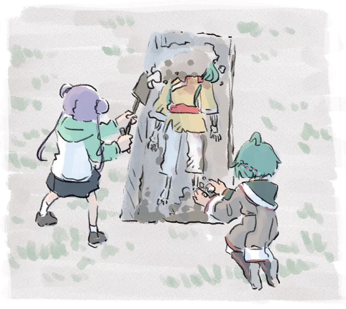 「うららさん、念のために聞きたいのですが……してはないですよね……?」 「……草原に転がってたんよ 申し訳ないとは思ってる でもこうした方が安全なんよ……」 「……後で手を合わせましょう」 「……そうするんよ」