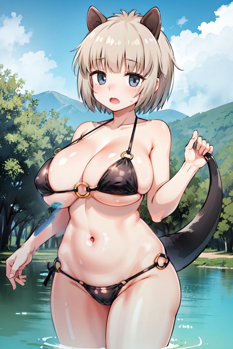 AI描きプログラムでヌートリアの裸タオルを作ってみました🦫💦

#けものフレンズ 
#AIイラスト #AIart 