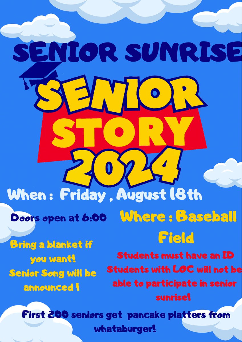 socorrohs2024's tweet image. SHS Class of 2024 presents Senior 
Senior Story 2024 🐾
Senior Sunrise 🌅